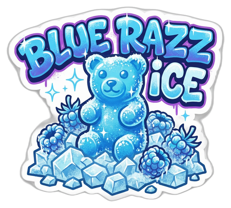 Blue Razz Ice 50mg Gummy