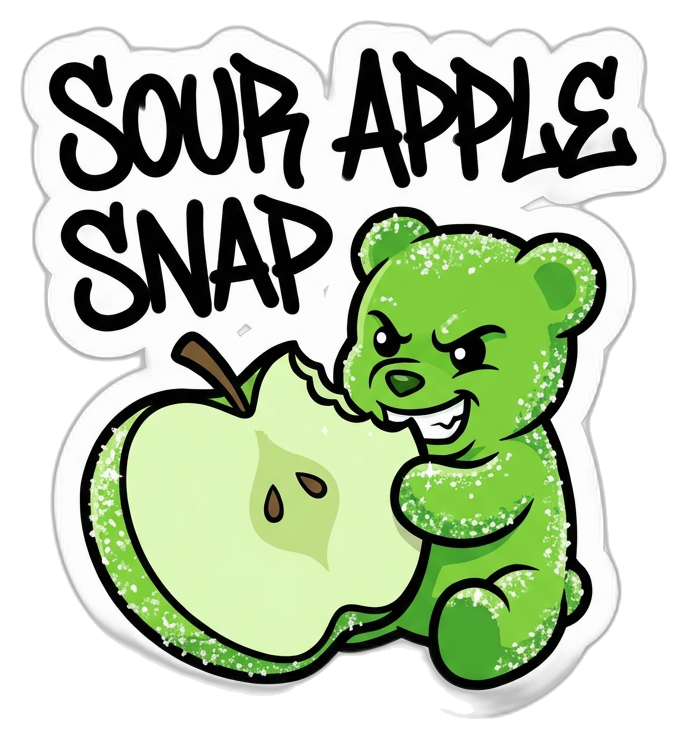 Sour Apple Snap 50mg Gummy