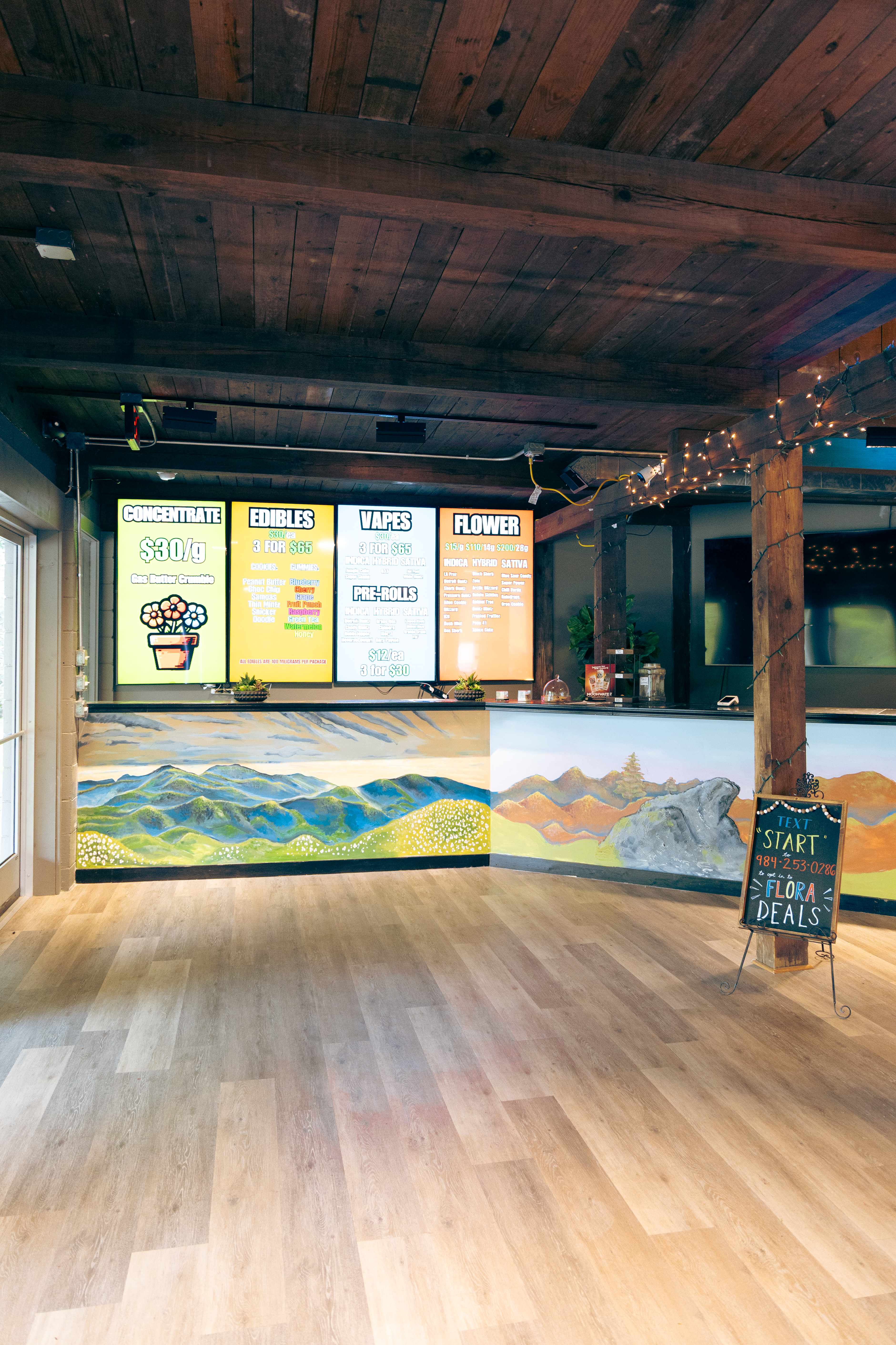 Chalkboard deals sign and menu boards